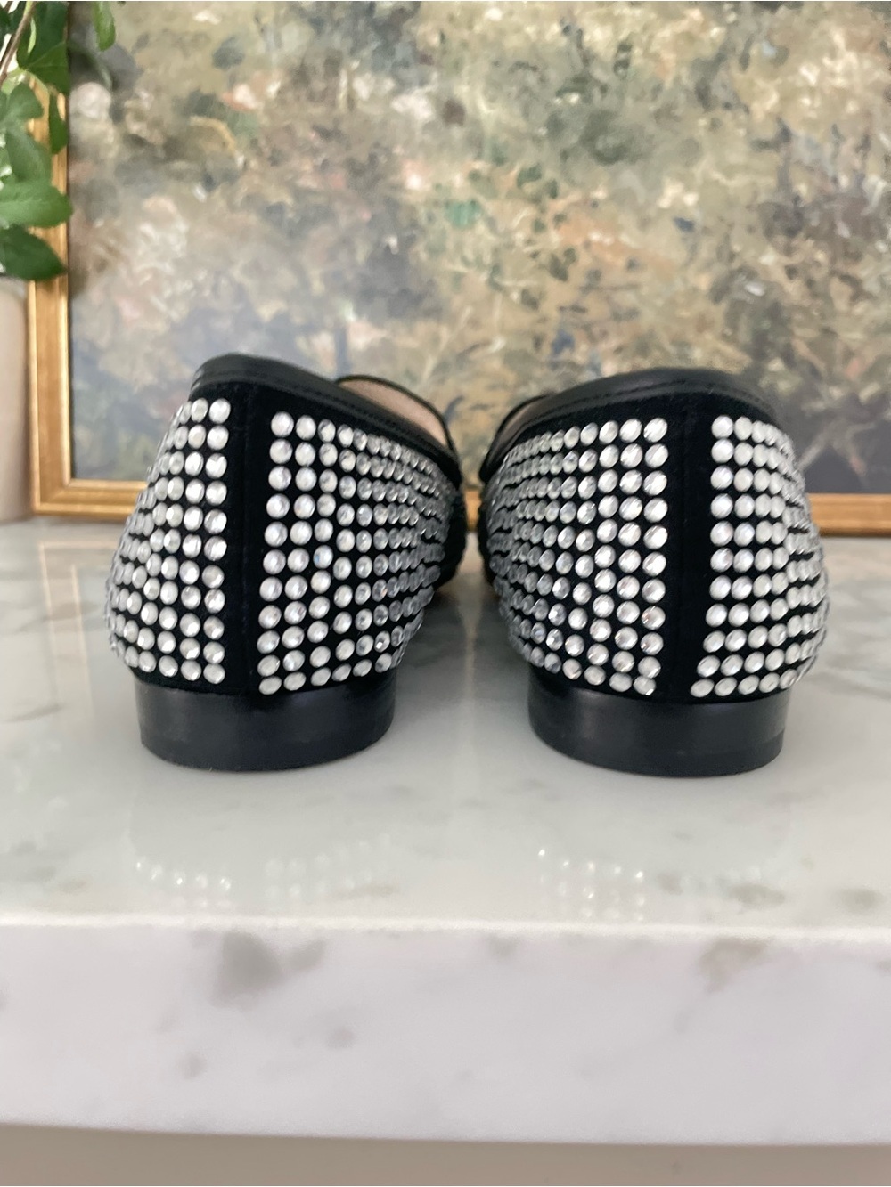 Sam Edelman Loraine Penny Loafer Glitz Size 8 Rhinestone Bedazzled Bling - Picture 6 of 12